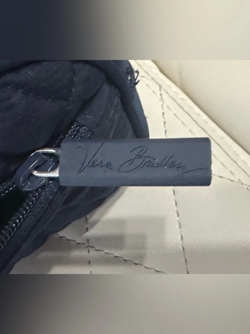 Vera Bradley Classic Navy Microfiber Cosmetic & medicine Travel Bag